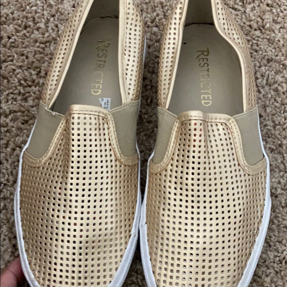 GOLD SLIP ONS - Picture 2 of 2